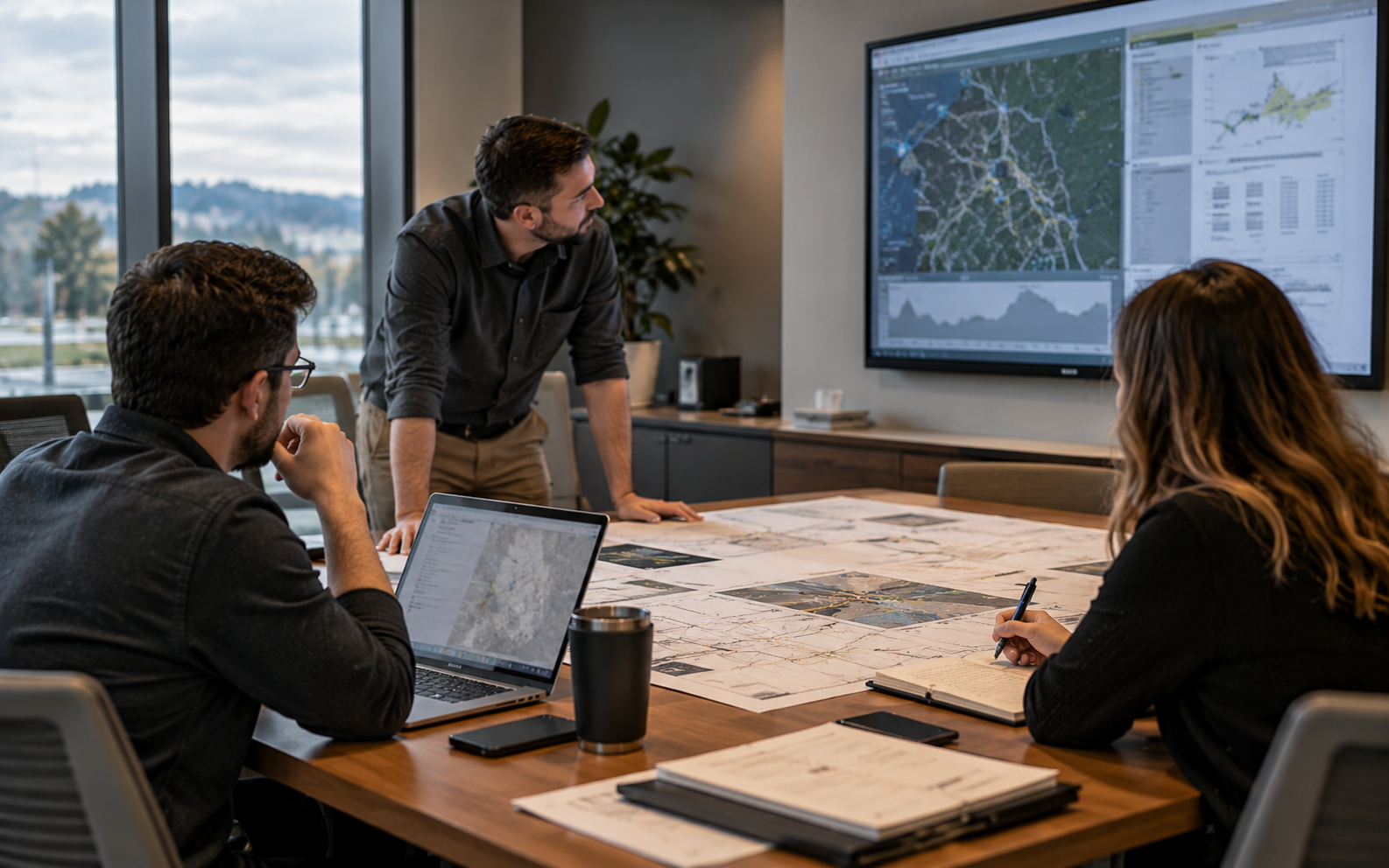 Conceptual editorial image of operational planning